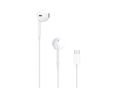 Apple EarPods med fjärrkontrol och mic (vit) USB-C, in-ear, trådbundet fjärrkontroll och mik, Apple kompatibel