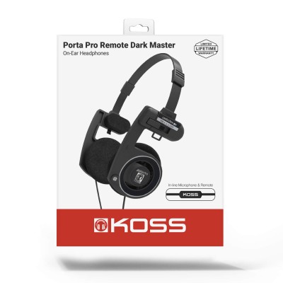 Koss PortaPro 3.0 On-Ear Mic Remote Dark Master, 20-25000 Hz - Svart#2