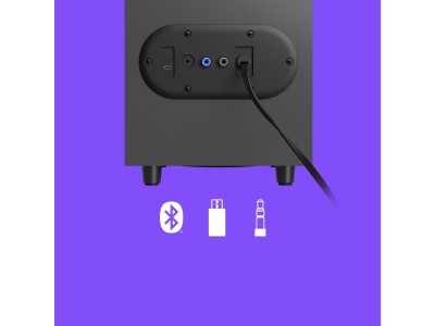 Logitech Z407, 2.1 stereo, 20W + 2x10W RMS, Bluetooth - Svart#4