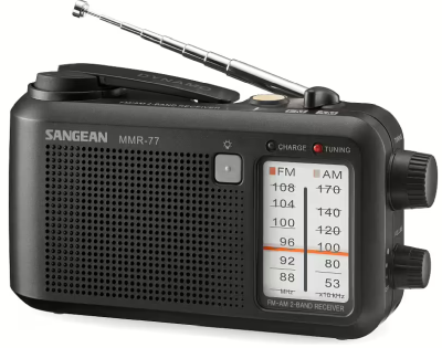 Sangean Nöd/vevradio Radio Fm/am, AA batteri