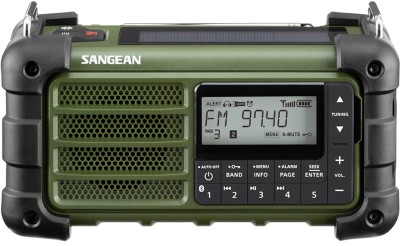 Sangean MMR99 Green Dynamo-radio, Överlevnadsradio, krisradio, Vevradio, Bra att ha radio