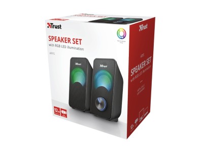 Trust Arys compact 2.0 RGB högtalare USB- 3,5 minijack, 12W, led#4