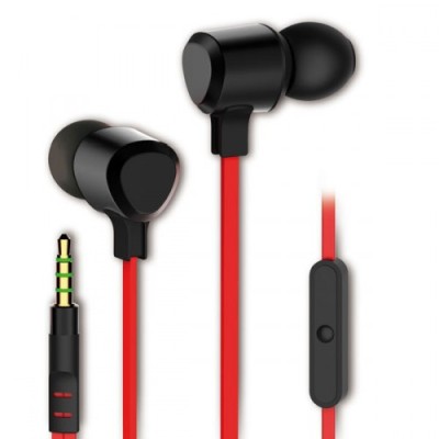 Vivanco Stereo plugin headset - röd