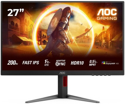 27" AOC Gaming 27G4HA, Fast IPS 1920x1080, 1 ms, 200Hz, höjdjusterbar, pivot, 2xHDMI/DP, högtalare#1