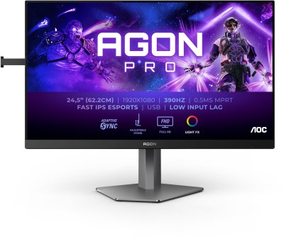 24.5" AOC AG256FS, IPS 1920x1080, 0.3ms, 390hz Adaptive-Sync, HDR400, höjdjusterbar, pivot, 2xHDMI/DP, USB 3.2-hubb#1