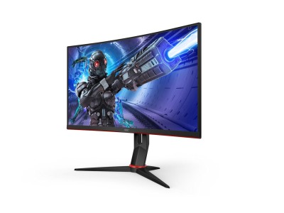 27" AOC C27G2ZU/BK, Curved VA 1920x1080, 0.5 ms, 240Hz FreeSync, höjdjusterbar, 2xHDMI/DP, högtalare, USB-hubb#2