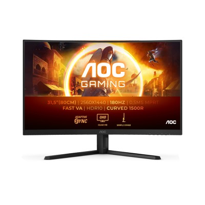 31.5" AOC CQ32G4VE, Curved Fast VA 2560x1440, 0.5 ms, 180Hz Adaptive-Sync, 1500R, 2xHDMI/DP Black/Grey#8