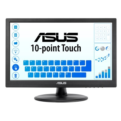 15.6" Asus VT168HR Monitor with Touch, TN 1366x768, VGA/HDMI, USB-hubb