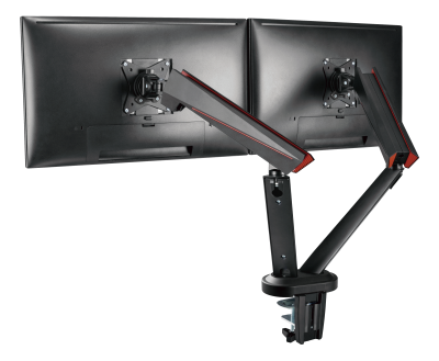 Bordsfäste Deltaco GAM-102 Spring-Assisted Pro Gaming Monitor Arm för 2 skärmar 17-32" - Svart#3