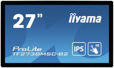 27" Iiyama ProLite TF2738MSC-B2, IPS 1920x1080 Multi-Touch, 5 ms, DVI/HDMI/DP