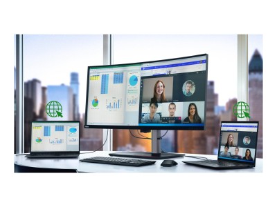 40" Lenovo ThinkVision P40w-20, Curved IPS 5120x2160, 4 ms, 75Hz, 2500R, höjdjusterbar, HDMI/DP/2xUSB-C 100W (Thunderbolt 4), LAN, USB 3.2-hubb#7
