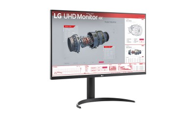 31.5" LG 32BR55UK, VA 3840x2160, 4 ms, HDR10, höjdjusterbar, pivot, 2xHDMI/DP/USB-C 65W, högtalare, USB 3.2-hubb#1