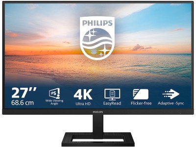 27" Philips 27E1N1900AE/00, IPS 3840x2160, 4 ms, HDR10, höjdjusterbar, 2xHDMI/USB-C 65W, högtalare, USB 3.2-hubb#1