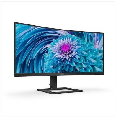 34" Philips 346E2CUAE, Curved VA 3440x1440, 4 ms, 100Hz, höjdjusterbar, HDMI/DP/USB-C 65W, högtalare, USB 3.2-hubb#2