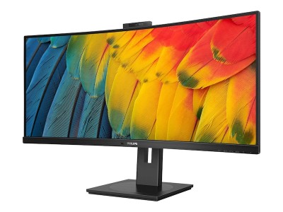 34" Philips 34B1U5600CH, Curved VA 3440x1440, 4 ms, 120Hz, 1500R, höjdjusterbar, HDMI/DP/USB-C 100W, högtalare, webbkamera, KVM-switch, USB 3.2-hubb#3