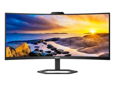 34" Philips 34E1C5600HE/23, Curved VA 3440x1440, 1 ms, 100Hz, 1500R, höjdjusterbar, HDMI/DP/USB-C 65W, USB 3.2-hubb, högtalare, webbkamera#2