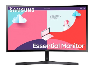 27" Samsung LS27C366EAUXEN, VA 1920x1080, 4 ms, 75Hz, 1800R, VGA/HDMI#1