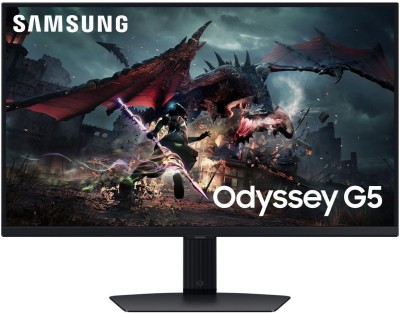 27" Samsung Odyssey G5 LS27DG500EUXEN, IPS 2560x1440, 1 ms, 180Hz FreeSync, höjdjusterbar, pivot, HDMI/DP