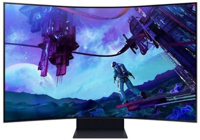 55" Samsung Odyssey ARK G970NU, Curved 1000R QLED 4K/UHD 3840x2160, 1 ms, 165Hz FreeSync Premium Pro, HDR10+ Gaming, höjdjusterbar, pivot, 3xHDMI/DP, högtalare, USB-hubb, KVM-switch, WiFi#1