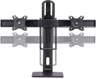 Bordsstativ StarTech.com Crossbar Dual Monitor Desk Stand för 2 skärmar 17-27" - Svart#8