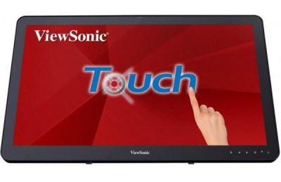 24" ViewSonic TD2430, IPS 1920x1080, 25 ms, 10-point touch, VGA/HDMI/DP, högtalare, USB 3.0-hubb