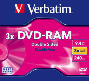 DVD-RAM Dubbelsidig 3x 9.4GB