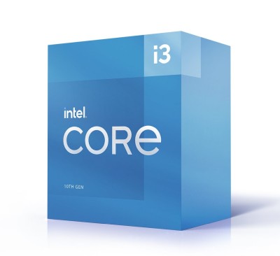 Intel Core i3-10305 4-Core 8-Thread (65W), 3,8/4,5 GHz, LGA1200, UHD Graphics 630, 8 MB cache, boxad med kylare