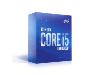 Intel Core i5-10600K 6-Core 12-Thread (125W), 4,1/4,8 GHz, LGA1200, UHD Graphics 630, 12 MB cache, utan kylare