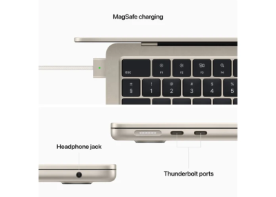 Apple MacBook Air (2022) 13.6 tum, Apple M2 8-core CPU 8-core GPU, 8 GB, 256 GB SSD - Stjärnglans#7