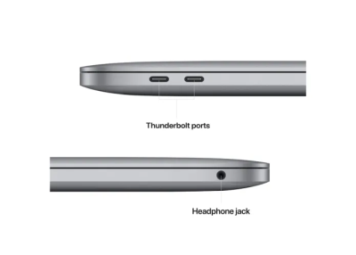 Apple MacBook Pro (2022) 13.3 tum, Apple M2 8-core CPU 10-core GPU, 8 GB, 2 TB SSD - Rymdgrå#6