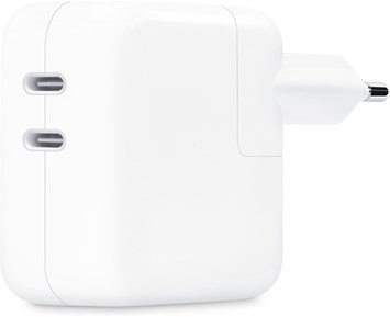 Apple 35W USB-C strömadapter med två portar