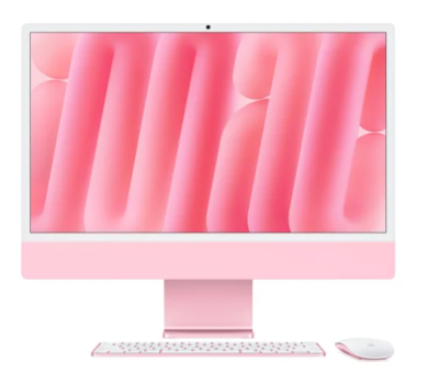 Apple iMac 24", Apple M4 10-Core CPU 10-Core GPU, 16 GB, 256 GB SSD - Rosa