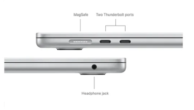 Apple MacBook Air 15.3 tum, Apple M3 8-core CPU 10-core GPU, 8 GB, 512 GB SSD - Silver#4