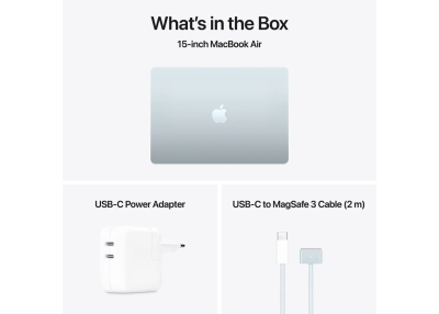 Apple MacBook Air 15.3 tum, Apple M4 10-core CPU 10-core GPU, 16 GB, 512 GB SSD, 70W strömadapter - Himmelsblå#3