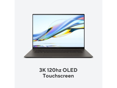 Asus ZenBook S16 UM5606WA-PURE9G, 16" OLED 3K 120Hz, AMD Ryzen AI 9 HX 370, 32 GB, 1 TB PCIe SSD, WiFi 7, bakbelyst tangentbord, Win11, 2 års garanti#8