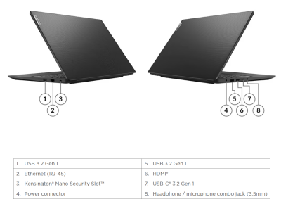 Lenovo V15 G4, 15.6" Full HD TN matt, Intel Core i5-13420H, 16 GB, 256 GB PCIe SSD, WiFi 6, Win11 Pro#7