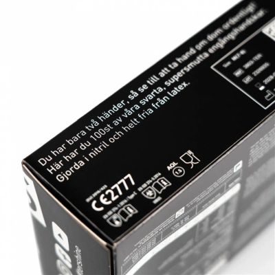 tershine Nitrilhandskar Svarta - 100 pack (X-large 9-10)#4