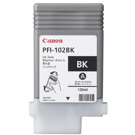 Canon PFI-102BK Svart, 130 ml