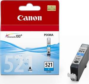 Canon CLI-521C, Cyan, 505 sidor