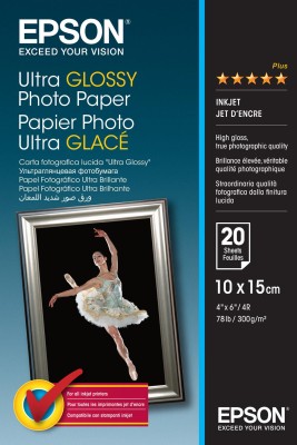 Epson Ultra Glossy Photo Paper 10x15 cm, 20 ark, 300g/m2