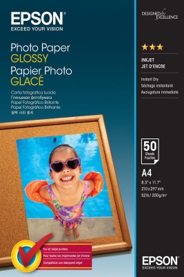 Epson Photo Paper Glossy A4, 200g/m2, 50 ark