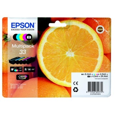 Epson 33 Multipack, svart/gul/cyan/magenta/fotosvart