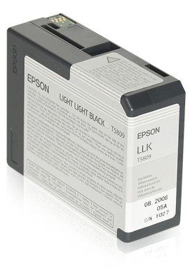 Epson Stylus Pro 3800 Ljus Ljus Svart (T5809), 80 ml