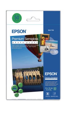 Epson Premium Semigloss Photo Paper, 10x15 cm, 50 ark, 251g