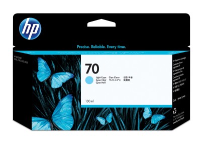 HP nr 70 Ljus Cyan (C9390A), 130 ml, DesignJet Z2100/Z3100