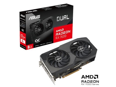 Asus Radeon RX 7600 DUAL OC 8 GB GDDR6, HDMI/3xDP#1