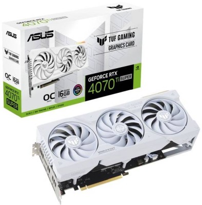 Asus GeForce RTX 4070 Ti Super TUF Gaming OC WHITE 16 GB GDDR6X, 2xHDMI/3xDP, Aura Sync ARGB#1