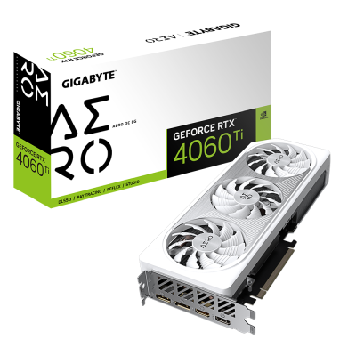 Gigabyte GeForce RTX 4060 TI AERO OC 8 GB GDDR6, 2xHDMI/2xDP, RGB Fusion#1