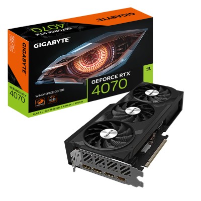 Gigabyte GeForce RTX 4070 WINDFORCE 3X OC 12 GB GDDR6X, HDMI/3xDP