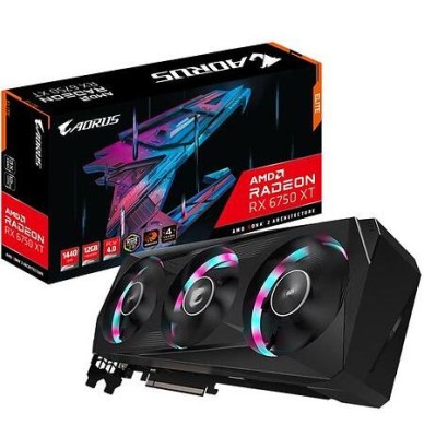 Gigabyte Radeon RX 6750 XT AORUS ELITE 12 GB GDDR6, 2xHDMI/2xDP, RGB Fusion 2.0